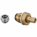 Central Brass 0.25 Turn Stem Assembly Cold Side Quick Pression with Replaceable Seat - Brass CE394292